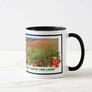 Caneca Campo Poppy com Verso Bíblia