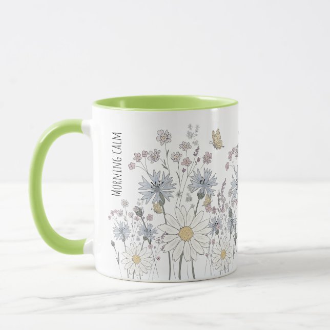 Caneca Campo vibrante de flores silvestres  (Esquerda)
