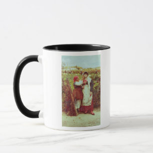 Caneca Camponeses em um vinhedo