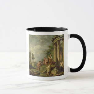 Caneca Camponeses entre as ruínas romanas, 1743 (óleo em