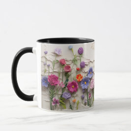 Caneca Campos de flores silvestres 3D Mug
