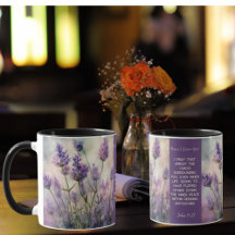 Campos de Lavanda Tranquilos Mug Personalizáveis