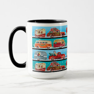 Caneca Campos de Natal Retroativos + Carros Clássicos