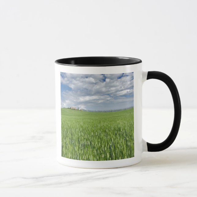 Caneca Campos de trigo e tração revestidos de uma ciprest (Direita)