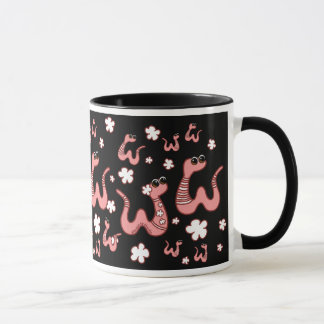 Caneca Campos de vermes vermelhos ©ImagemCharlie