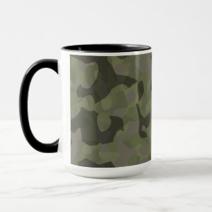 Caneca Camuflagem desbotada abstrata
