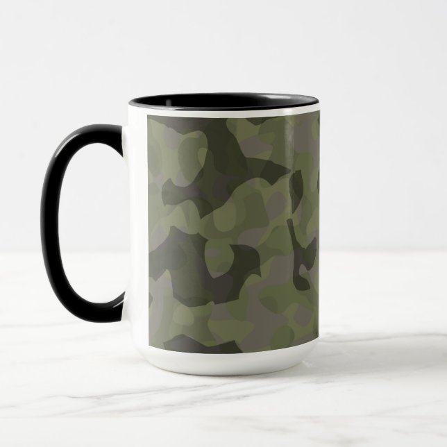 Caneca Camuflagem desbotada abstrata (Esquerda)