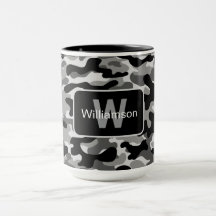 Camuflagem Urbana Preta e Branca com Personalizaçã