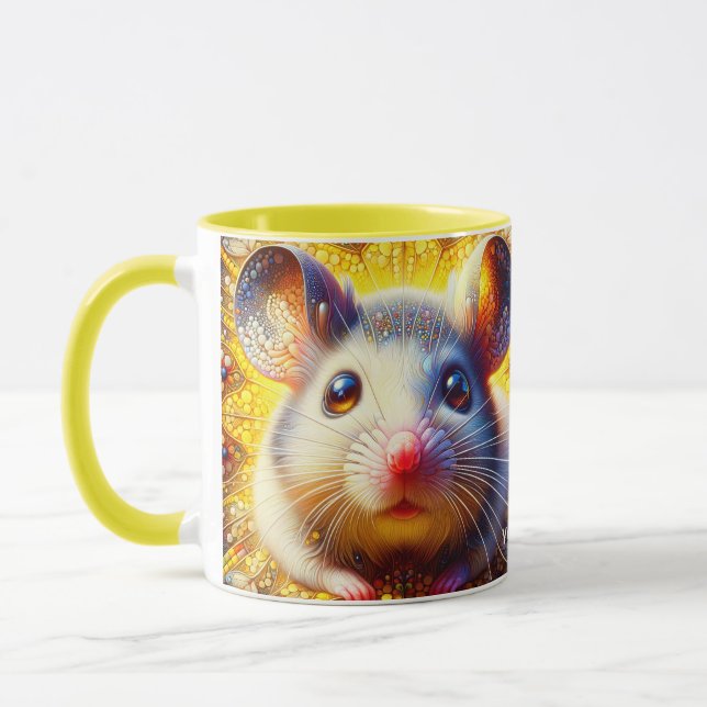 Caneca Camundongos Surreais Bonitos (Esquerda)