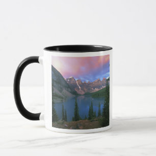 Caneca Canadá, Alberta, Lago Moraine no Dawn, Banff