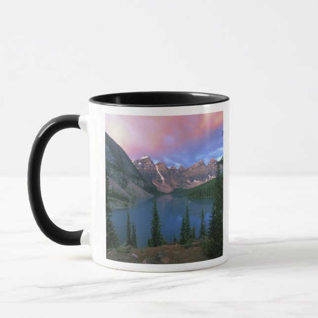 Caneca Canadá, Alberta, Lago Moraine no Dawn, Banff (Esquerda)