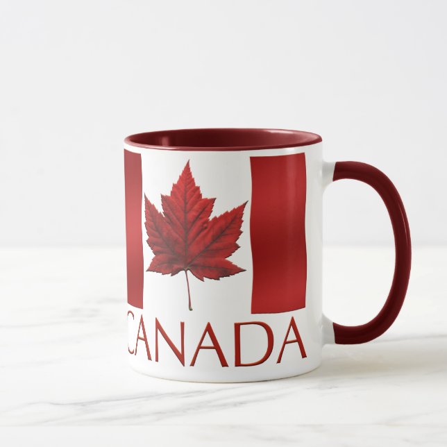 Caneca Canadá Bandeira Souvenir Café Copa Canadá Mug (Direita)