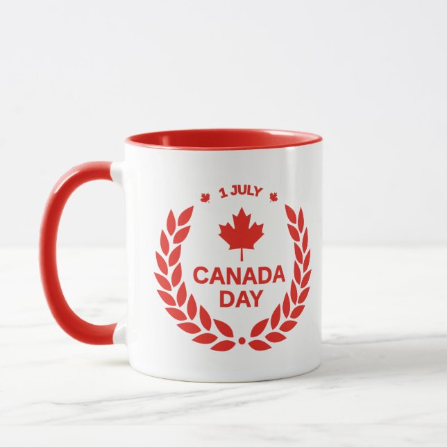 Caneca Canadá Day Wreath Mug (Esquerda)