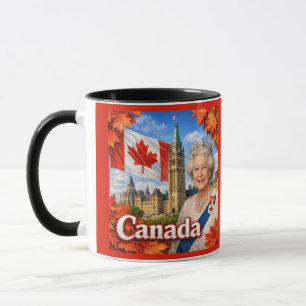 Caneca Canadá. Rainha Elizabeth II. Histórico.