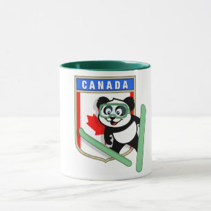 Caneca Canadá Salto de Esqui em Panda