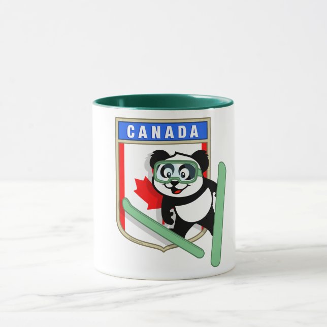 Caneca Canadá Salto de Esqui em Panda (Centro)
