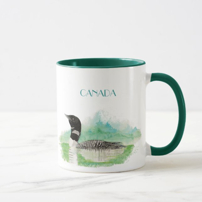 Caneca Canadá Souvenir Loon Mug (Direita)