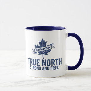 Caneca Canadá Verdadeiro Norte Forte E Livre