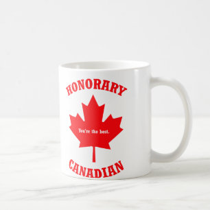 Caneca canadense honorário do presente da caneca