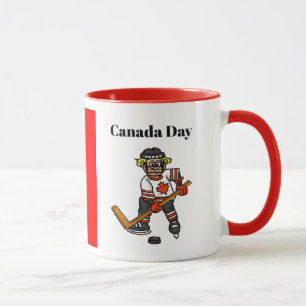 Caneca Canadiano de Hockey Player Mug