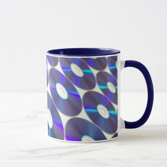 Caneca Canalização de Disco Azul (Direita)
