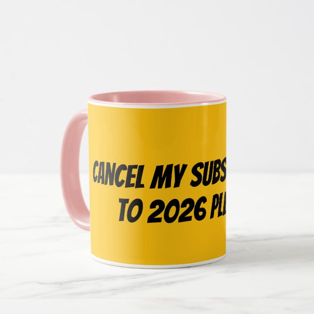 Caneca Cancelar minha assinatura (Frente Esquerda)