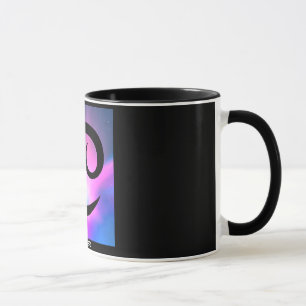 Caneca "CANCER" 11 onças. COPO DE CAFÉ DA CAMPAINHA DO