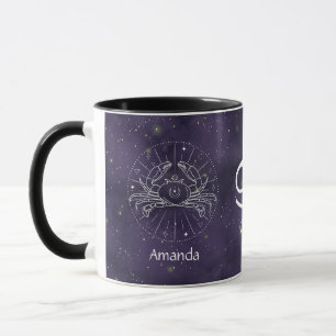 Caneca Cancer de Sinal Zodiac - Cama Personalizável