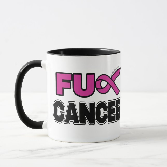 Caneca Cancer FU...Cancer da mama (Esquerda)