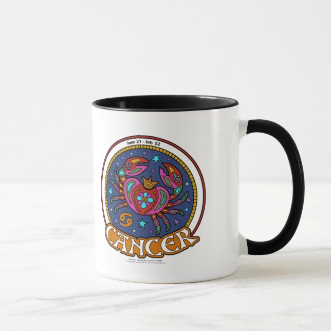 Caneca CANCER NP 11oz Ringer Mug (Direita)