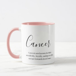 Caneca "Cancer personalizado Sinal Zodiac Nome e qualidad