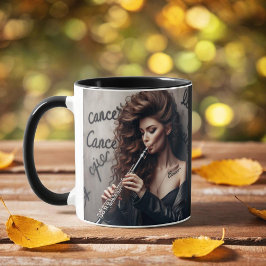 Caneca Cancer Zodiato Músico Clarinet