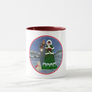 Caneca Canções de Natal dos Terriers Escoceses