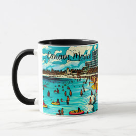 Caneca Cancún, México com uma Pop Art Vibe