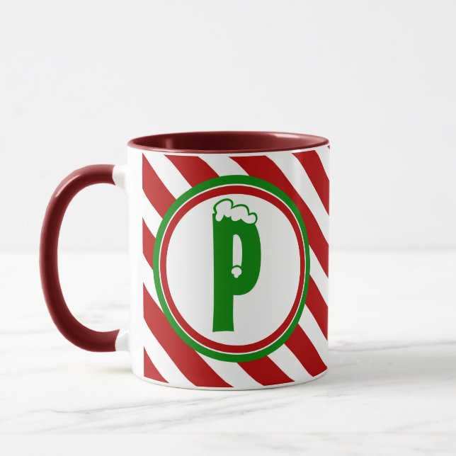Caneca Candy Cane Basics Red/White (Esquerda)