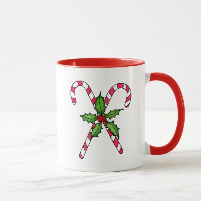 Caneca Candy Cane Ringer Mug (Direita)