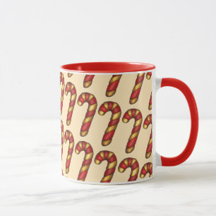 Caneca Candy Cane Twist Natal Cookie Baking