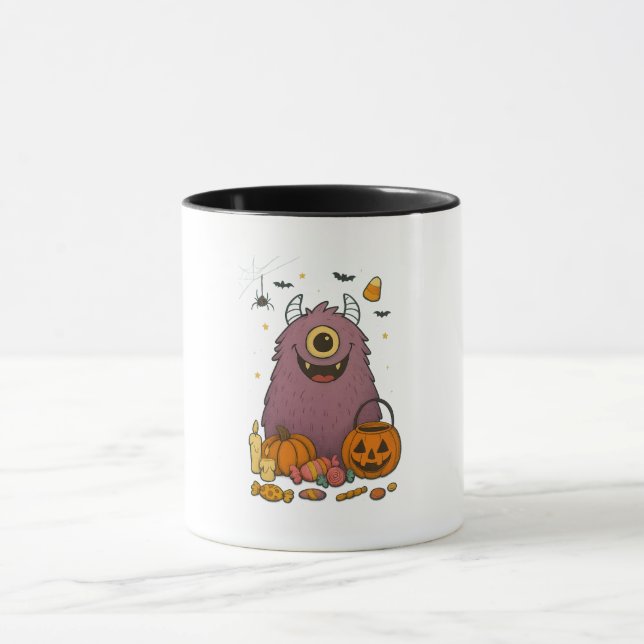 Caneca Candy Monster Bash – Doce Design de Halloween (Centro)