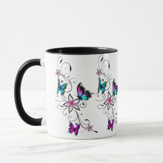 Caneca caneca-borboleta
