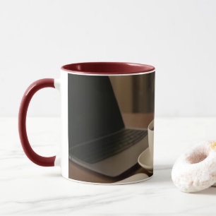 Caneca "Caneca Coffee & Clicks – Vapor, Compras e Computa