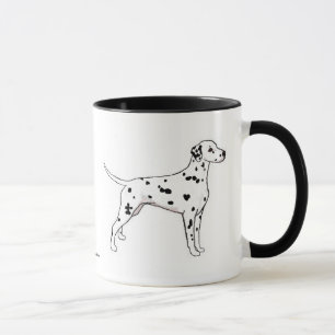 Caneca Caneca: Dalmatian Preto-Manchado
