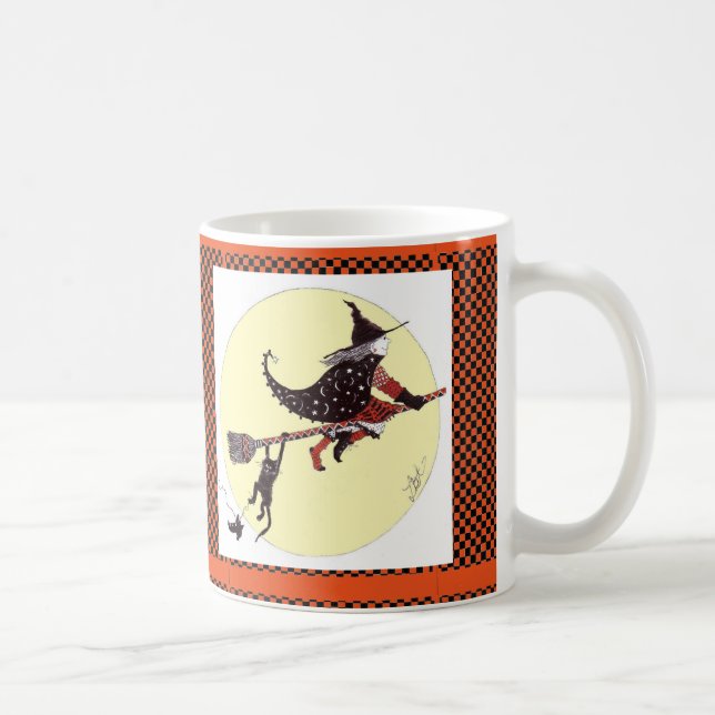 Caneca "Caneca do Dia das Bruxas do gato pobre" (Direita)