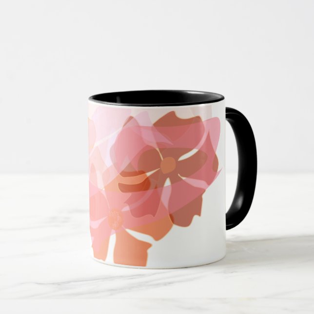 Caneca "Caneca Floral Elegante (Frente Esquerda)