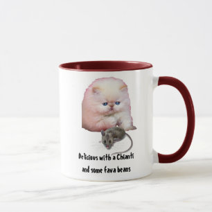 Caneca Caneca/gato/com rato/feijões de fava