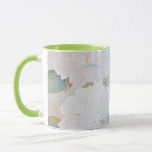 Caneca Caneca, imagem de aquarela abstrata de hortênsias