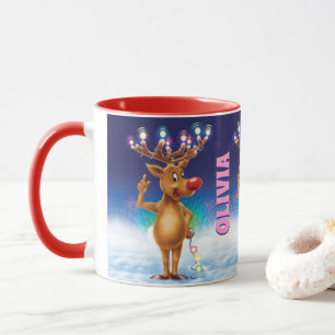 Caneca Caneca, Rudolph e luzes feitos sob encomenda do
