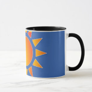 Caneca Caneta Amarelo Laranja