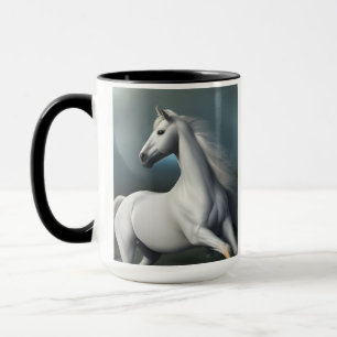 Caneca Caneta de Cavalo Branco