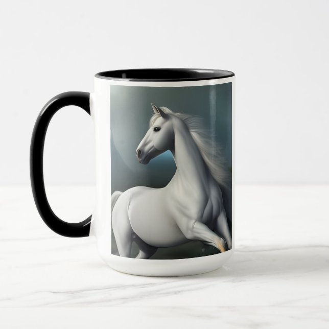Caneca Caneta de Cavalo Branco (Esquerda)