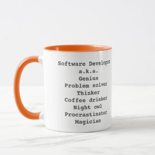 Caneca Caneta de desenvolvedores de software mágico gênio